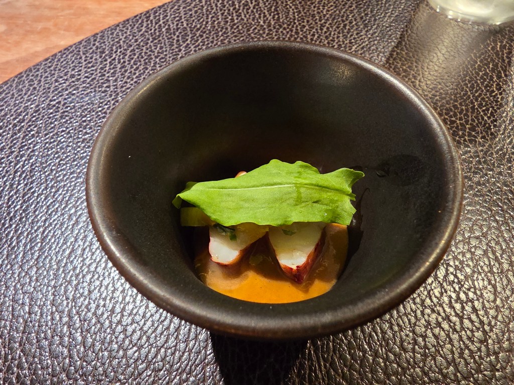 Lobster, white asparagus and uni sauce